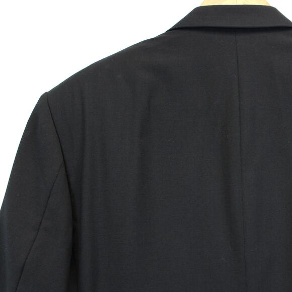 Cricketeer Mens 39L Long Dinner Jacket Blazer Satin Lapel Black 100% Wool - Picture 4 of 10